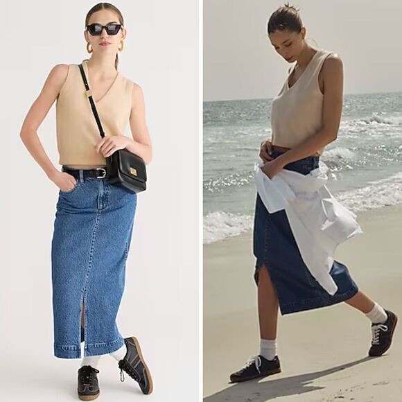 NEW J. Crew Cashmere V-neck sweater-vest in butter cream, XS - Picture 3 of 16